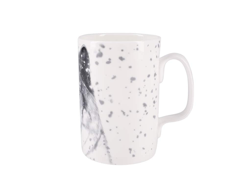 Lomonosov Porcelain Mug and Saucer Totem WOLF 13.2 fl.oz/390 ml