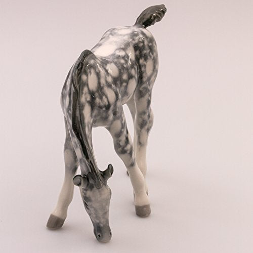 Imperial / Lomonosov Porcelain Grazing Dapple Gray Foal Figurine