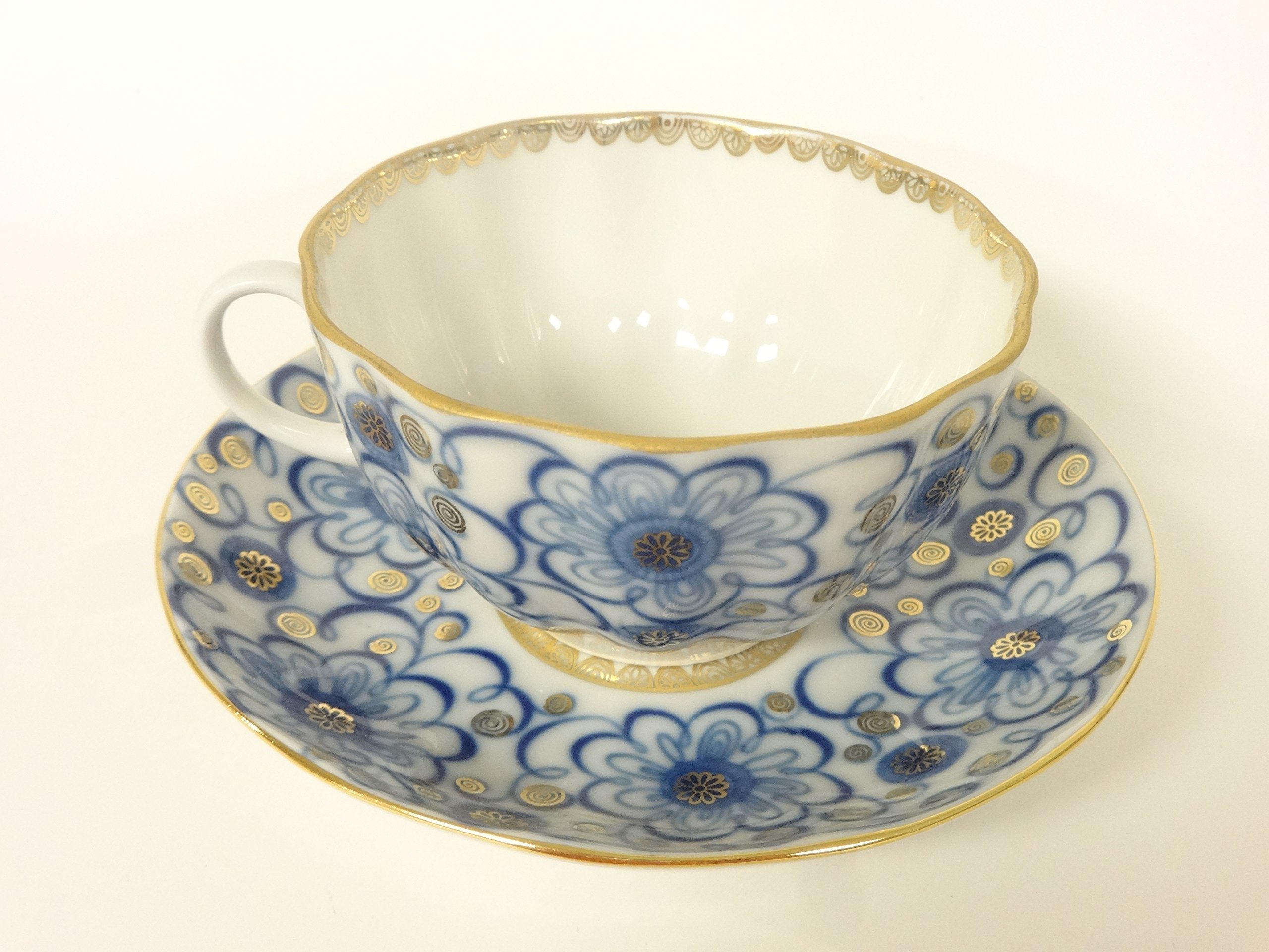 Winding Twig Cup & Saucer Lomonosov porcelain