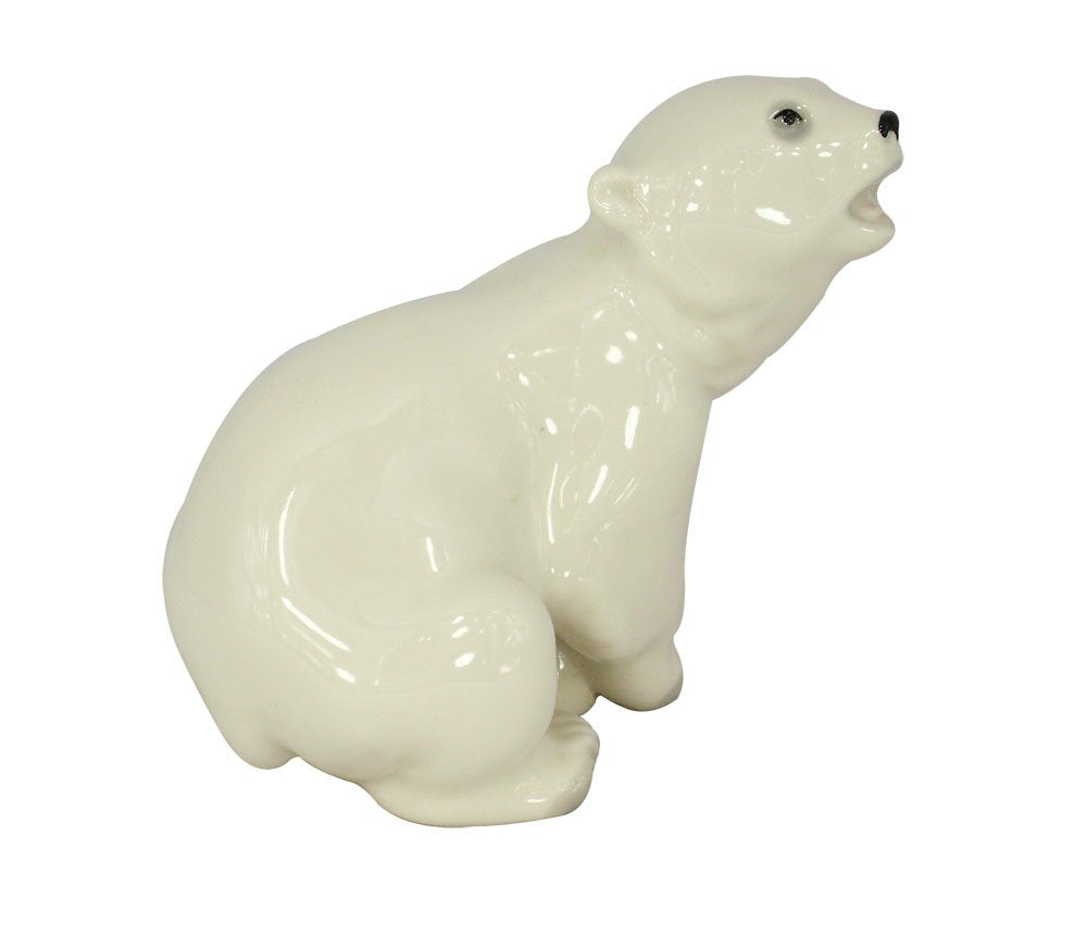 Polar Bear Baby Cub Lomonosov Porcelain Figurine