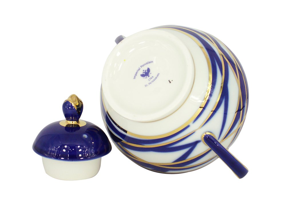 Lomonosov Porcelain Porcelain Sugar Bowl Spring Cocoon 13.5 oz/400 m