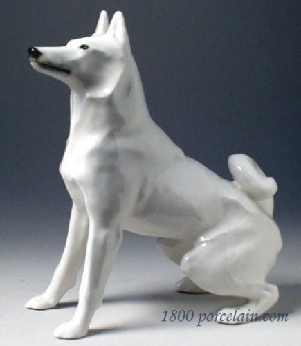 Lomonosov Porcelain Figurine Laika Big