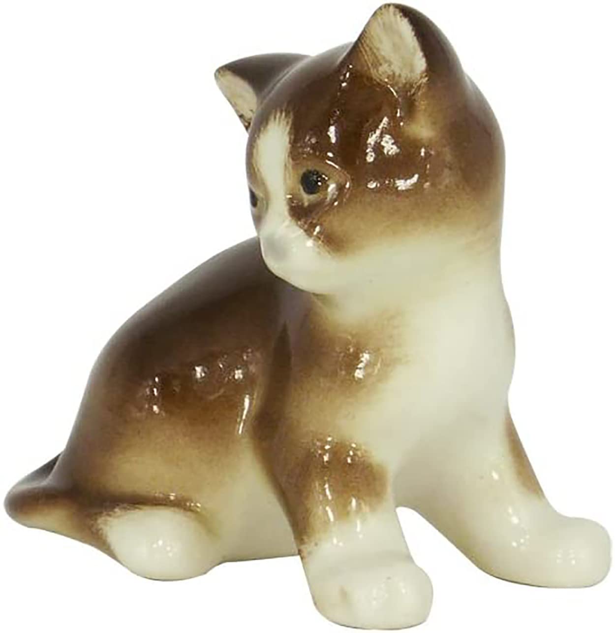 Kitten Brown Lomonosov Porcelain Collectible Figurine