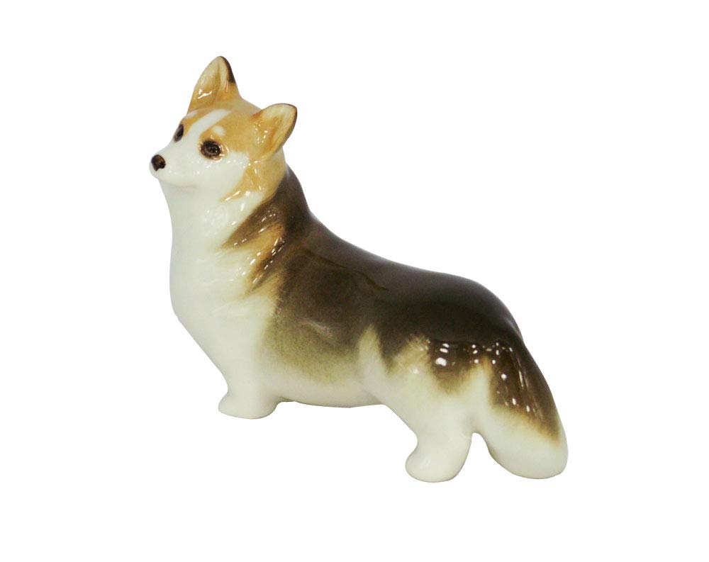 Welsh Corgi Dog Lomonosov Porcelain Figurine