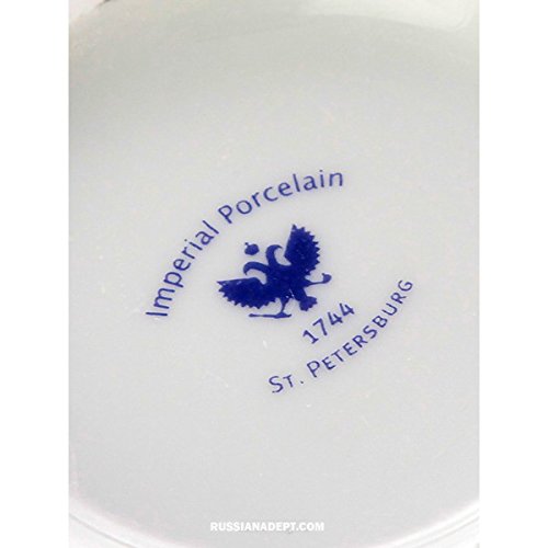 RussianAdept.com Sugar bowl form the Tulip pattern Golden garden, the Imperial porcelain factory