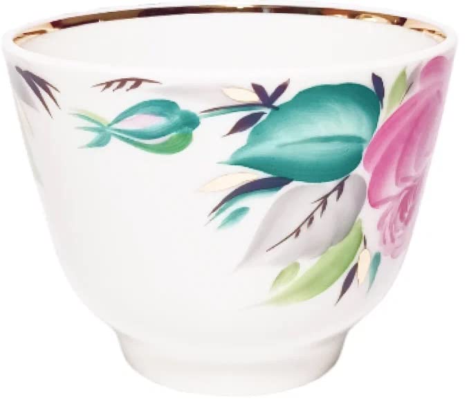 Lomonosov Porcelain Tea Set Cup and Saucer Love 12.7 oz/375 ml