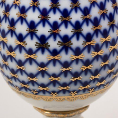 Porcelain/Lomonosov Easter Egg"Cobalt Net"