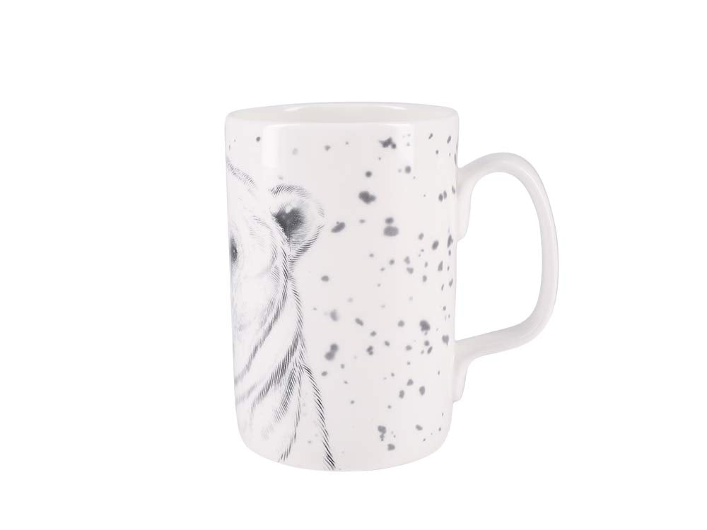 Lomonosov Porcelain Mug and Saucer Totem POLAR BEAR 13.2 fl.oz/390 ml