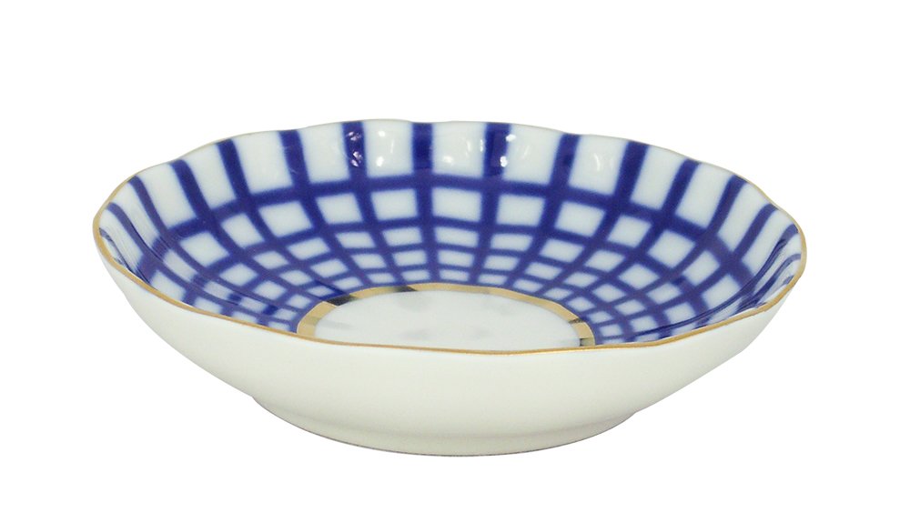 Lomonosov Porcelain Jam Jelly Marmalade Dish Cobalt Cell 3.9"