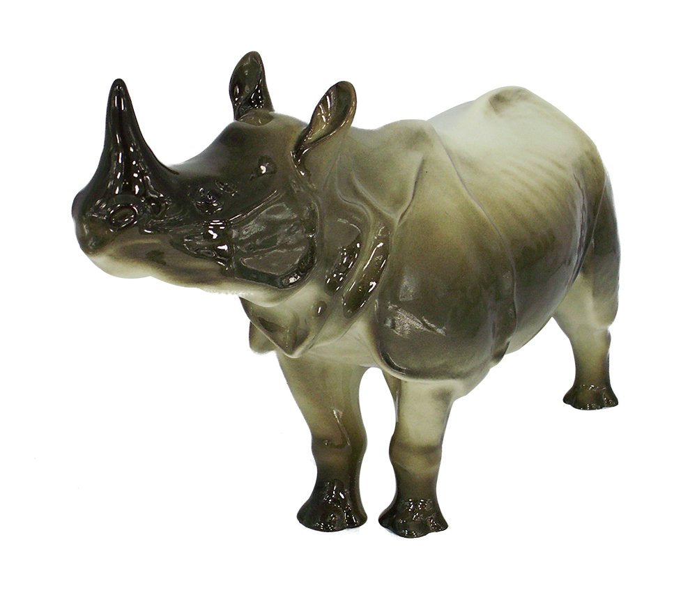 Rhinoceros Rhino Lomonosov Porcelain Collectible Figurine