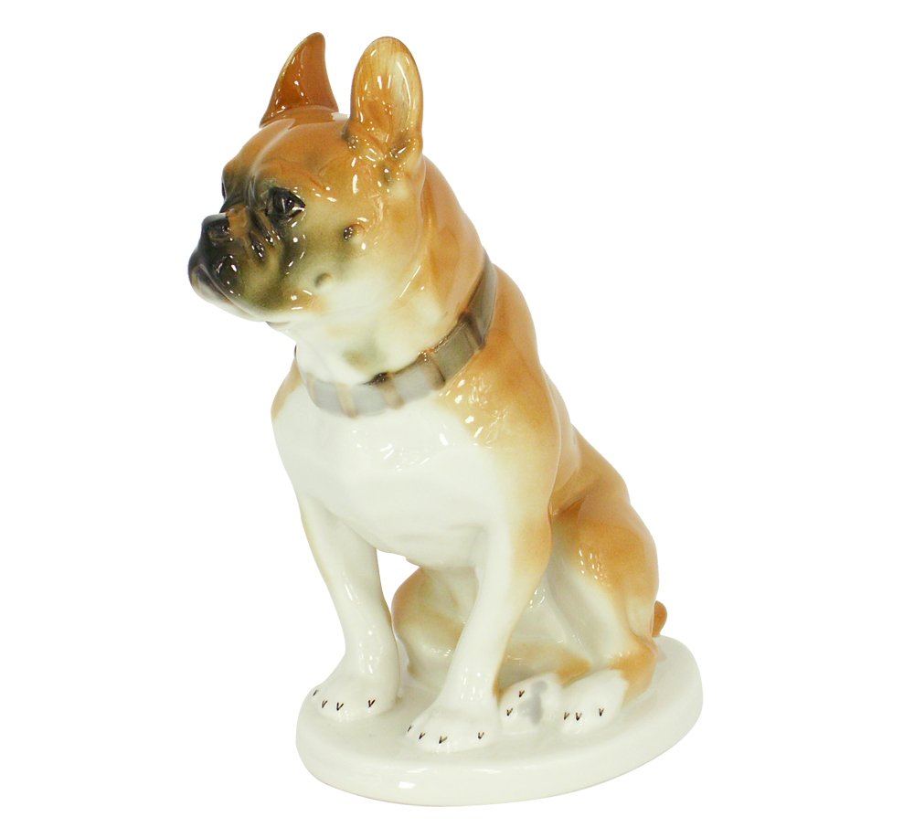 Boxer Dog Lomonosov Porcelain Collectible Figurine