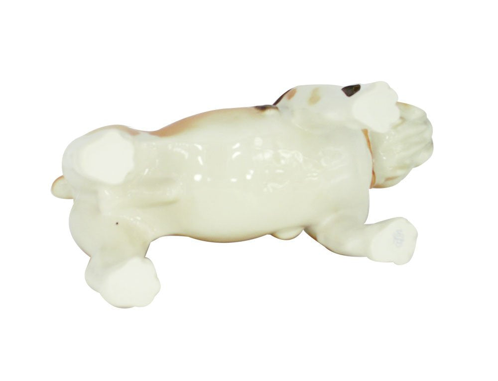 English Bulldog Big Decorate Lomonosov Porcelain Collectible Figurine