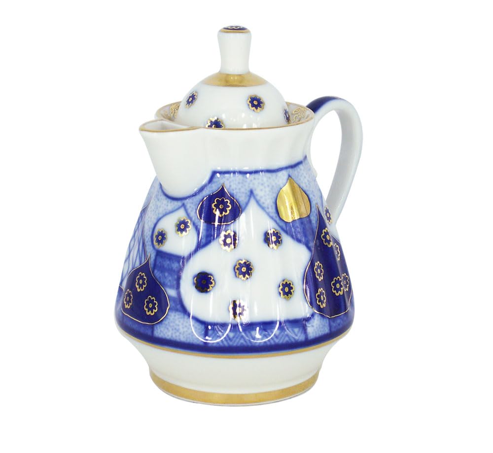 Lomonosov Imperial Porcelain Creamer Orthodox Church Bells 7.4 oz/220 ml