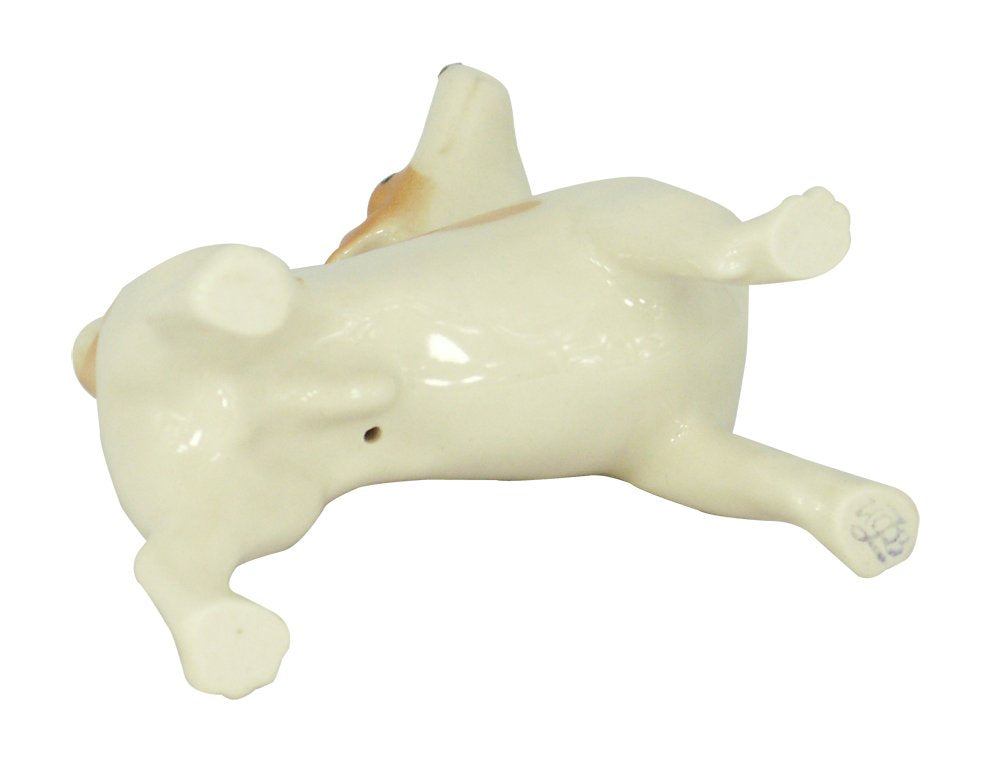 Jack Russell Terrier Dog Standing Lomonosov Porcelain Collectible Figurine
