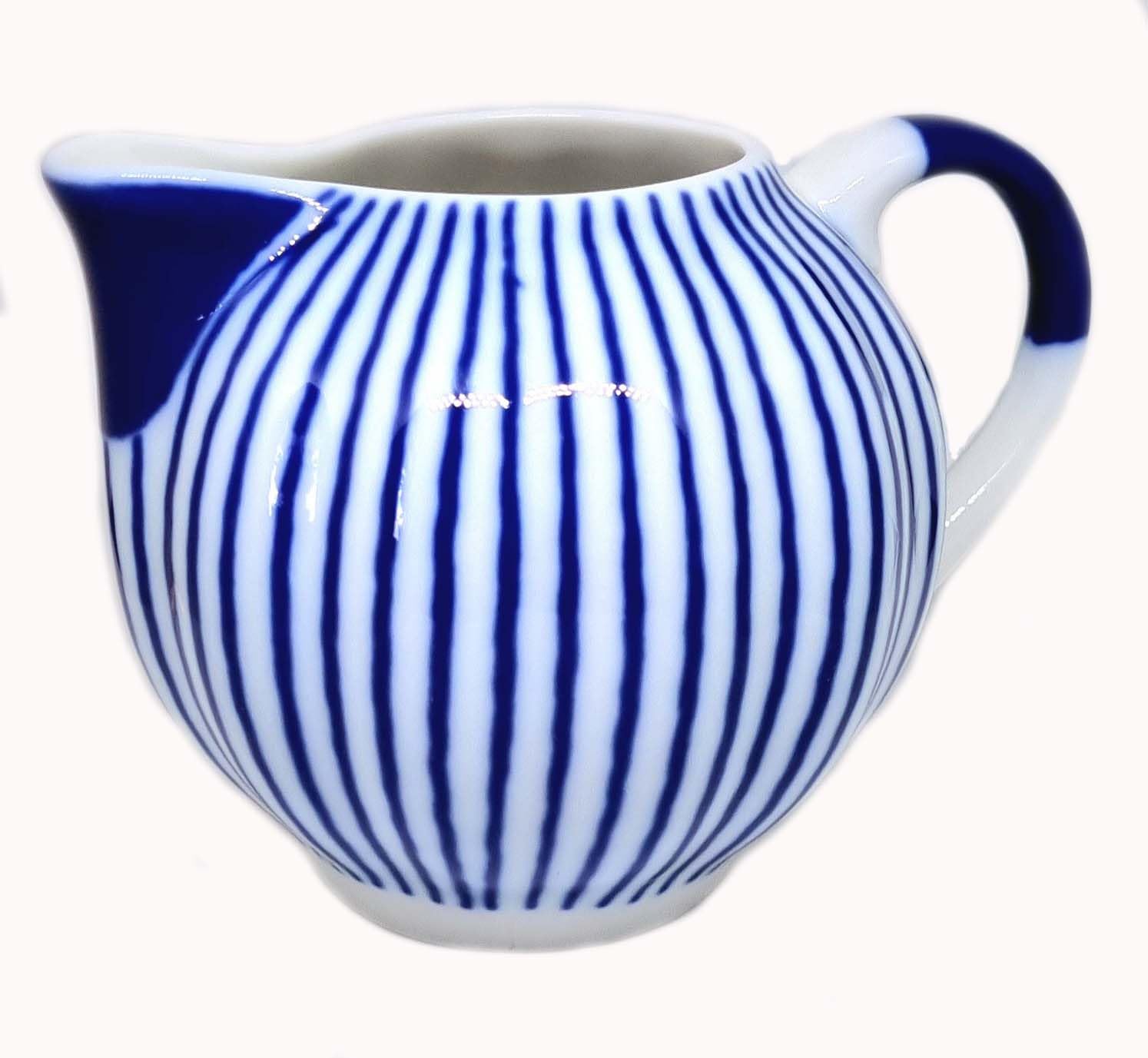 Lomonosov Imperial Porcelain Creamer Frenchman 11.8 fl.oz/350 ml, White, Blue