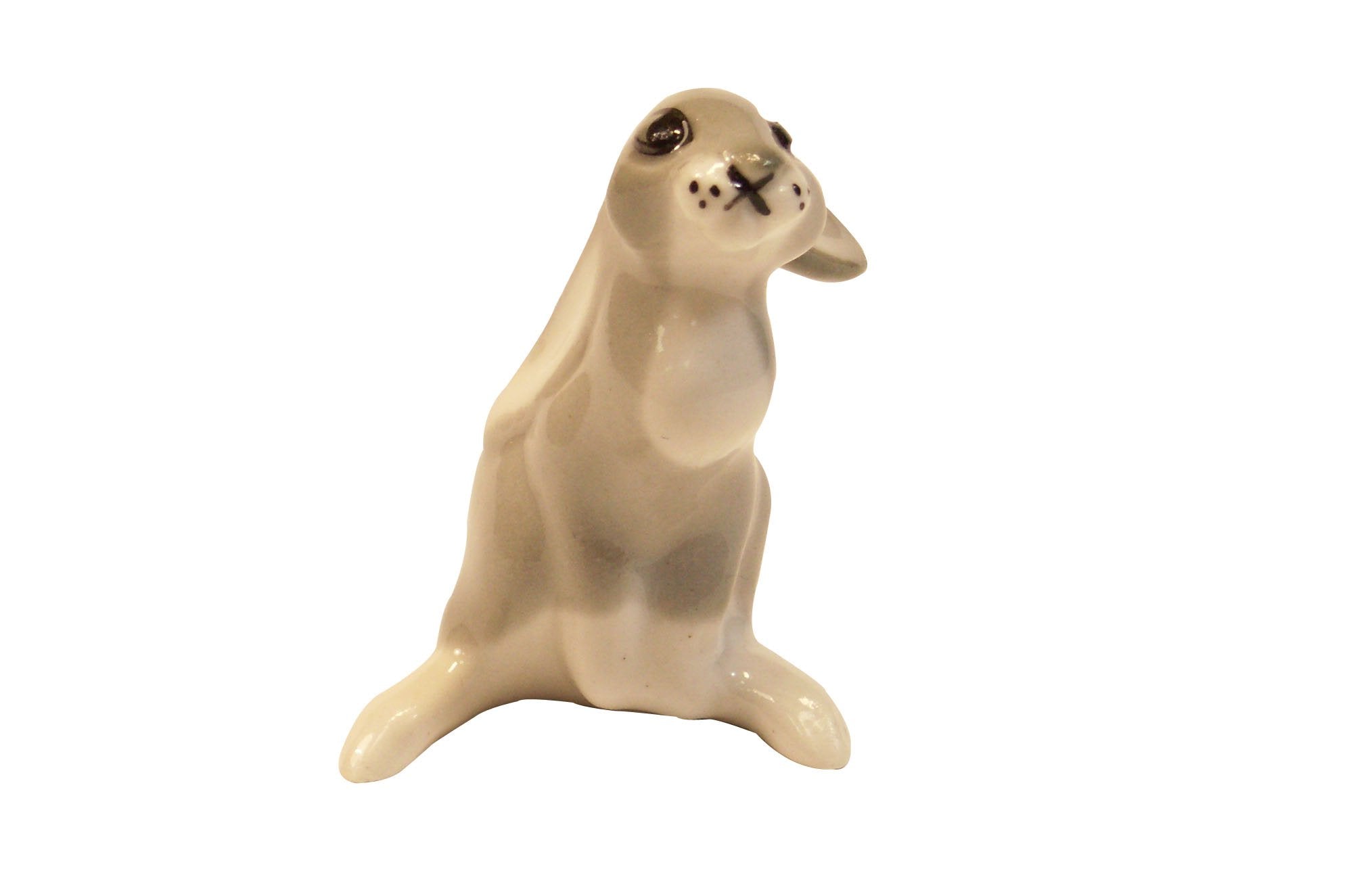 Bunny Rabbit Hare Long Eared Lomonosov Porcelain Collectible Figurine