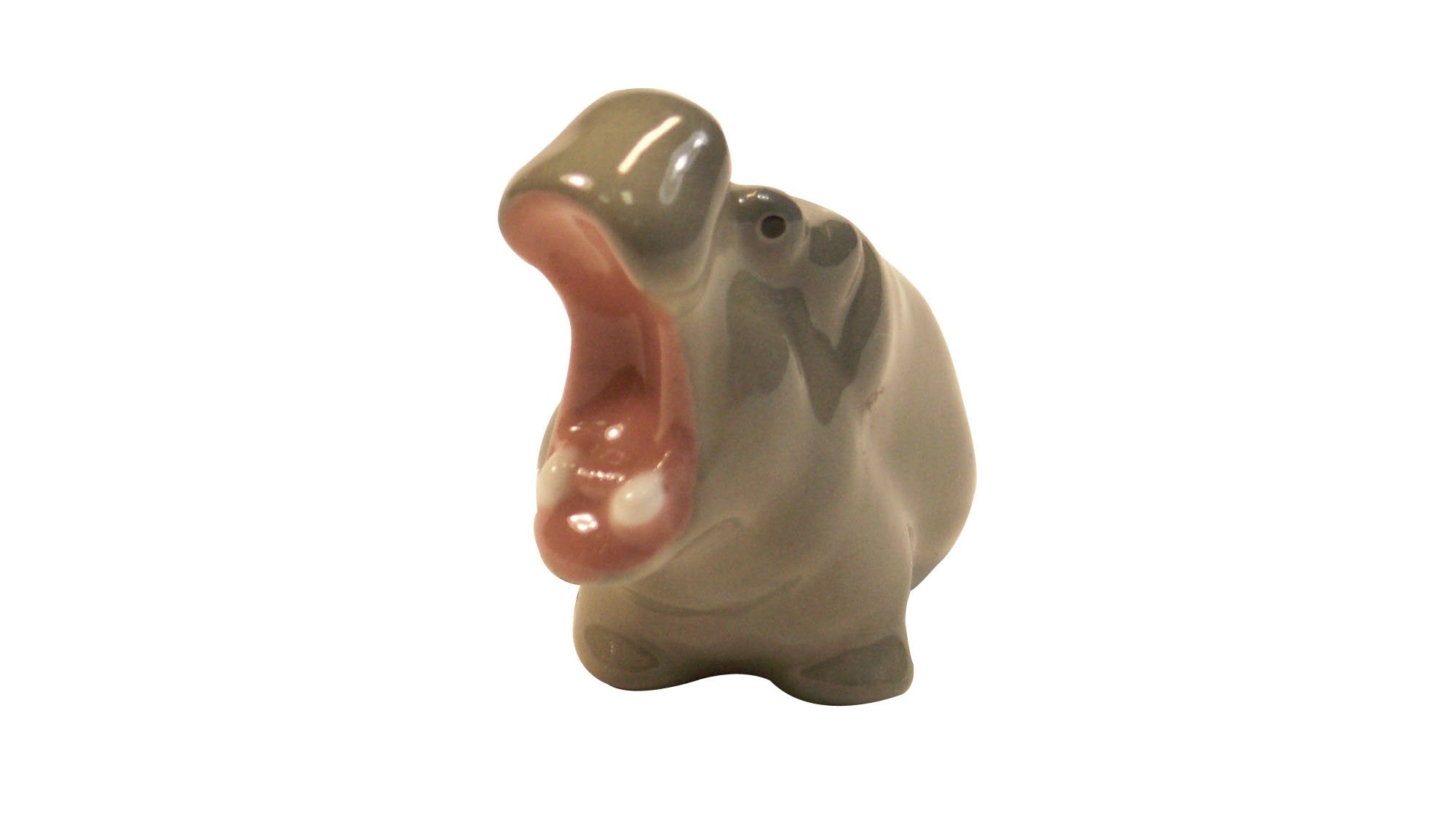 Hippo Tiny Baby Lomonosov Porcelain Collectible Figurine