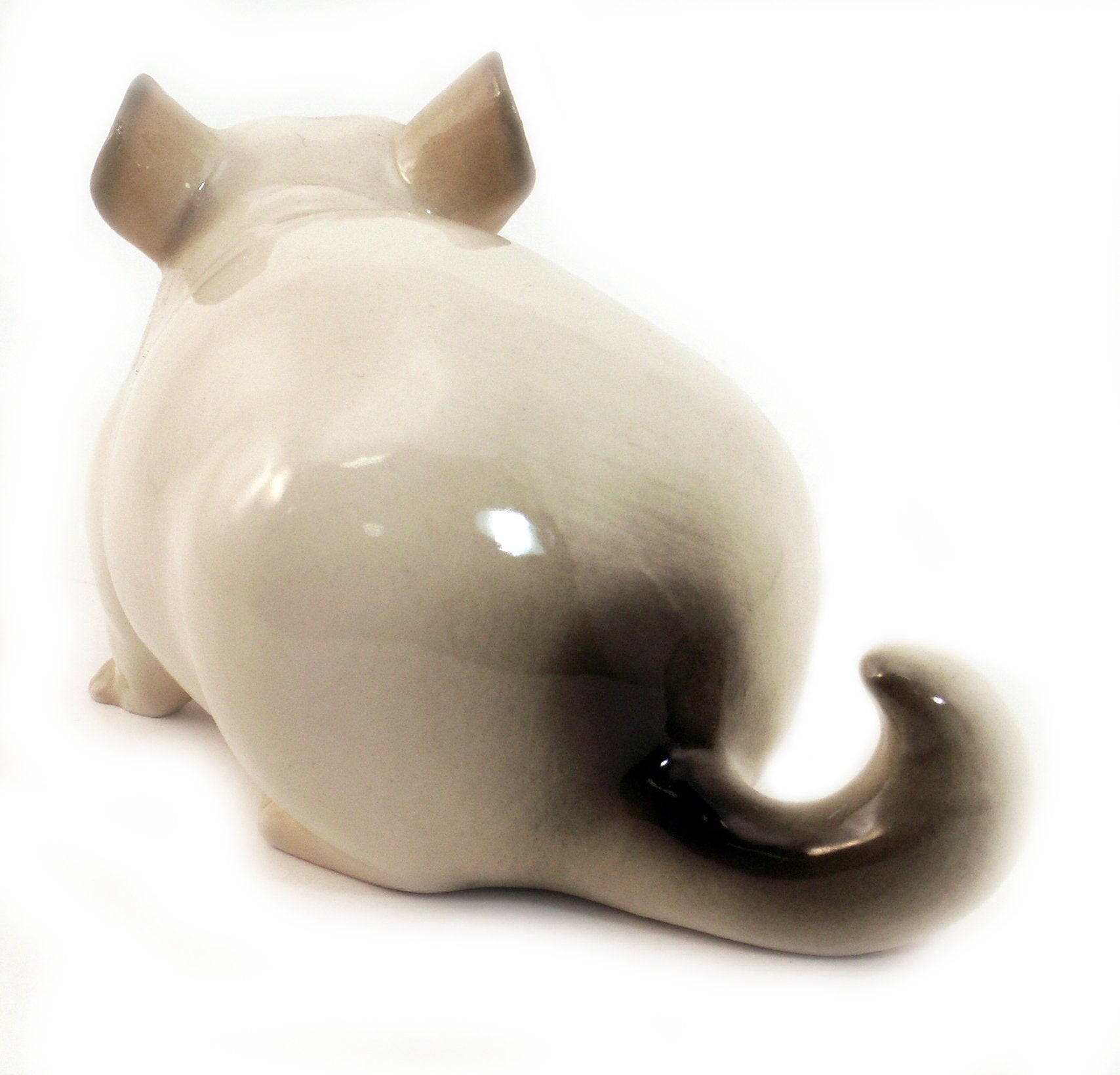 Lomonosov Porcelain Figurine Gray Sweet Chinchilla