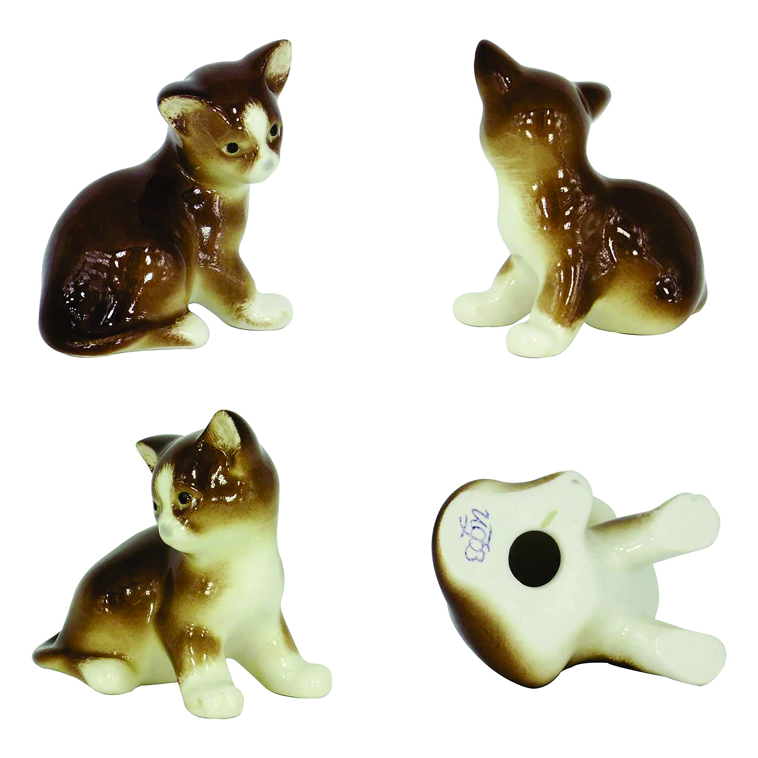 Kitten Brown Lomonosov Porcelain Collectible Figurine