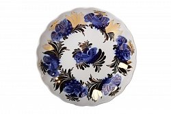 Lomonosov Porcelain Tea Set Tulip Golden Garden 20 pcs 6/20: Tea Pot, Sugar Bowl, 6 Cups with Saucers and 6 Cake Plates