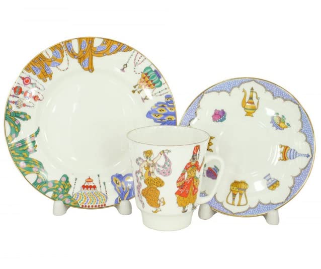 Lomonosov Porcelain Bone China Cup Set May Ballet Scheherazade 5.6 oz/165 ml