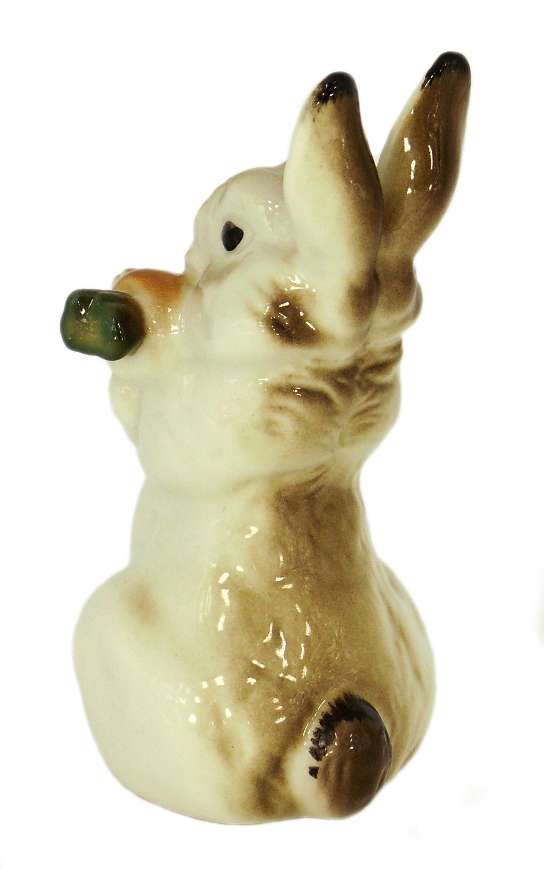 Bunny Rabbit with Carrot 3 Easter Lomonosov Porcelain Collectible Figurine