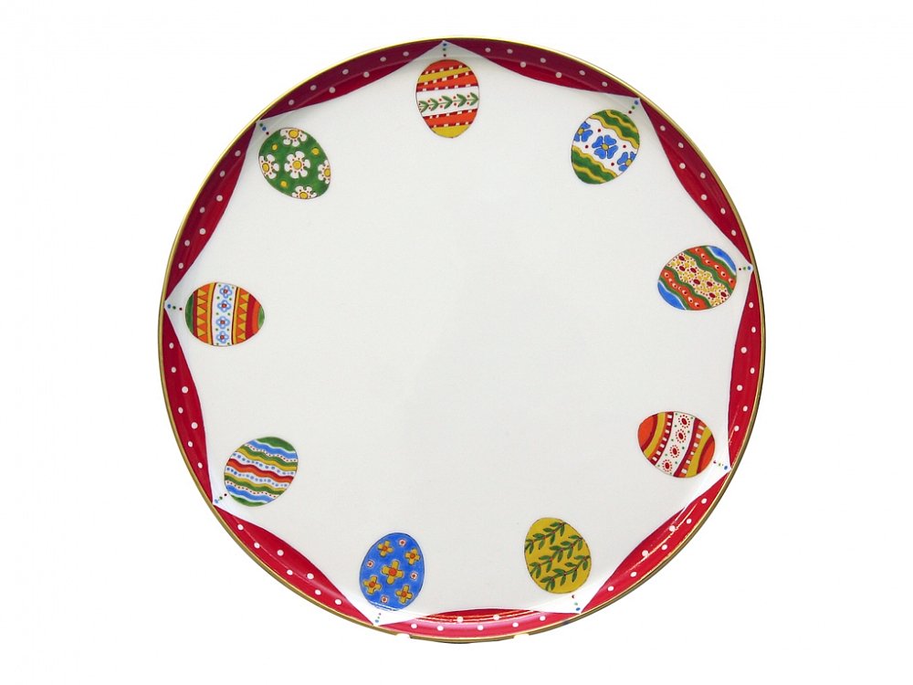 Easter Porcelain Cake Dish Platter 11.8"/300 mm Lomonosov Factory