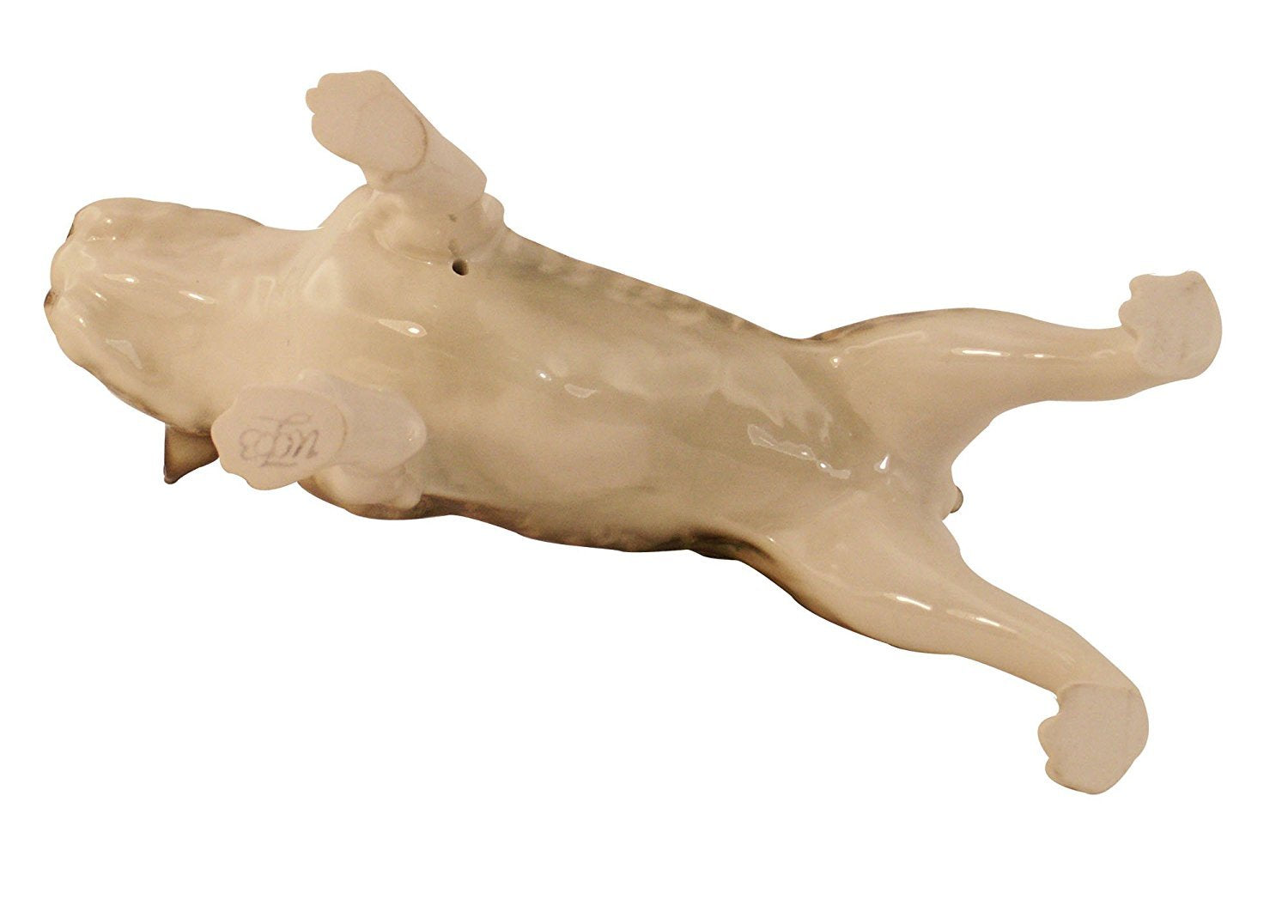 French Bulldog Lomonosov Porcelain Figurine Collectible