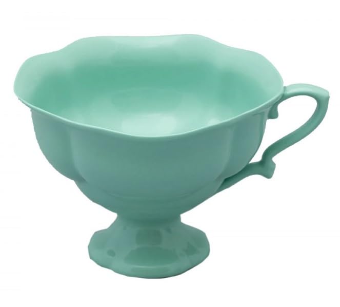 Lomonosov Porcelain Bone China Tea Cup Natasha Monocolor Mint Green 220 ml/7.4 fl.oz