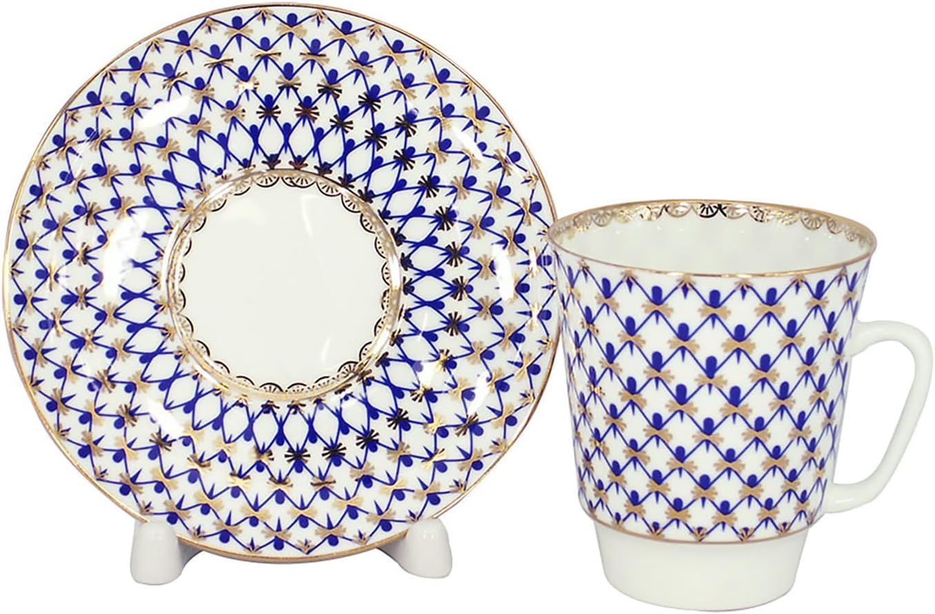 Imperial Lomonosov Porcelain Cup and Saucer Set Collection