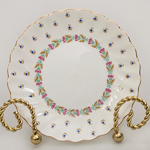Imperial / Lomonosov Porcelain Coffee Cup w/ Saucer 'Blueberries'