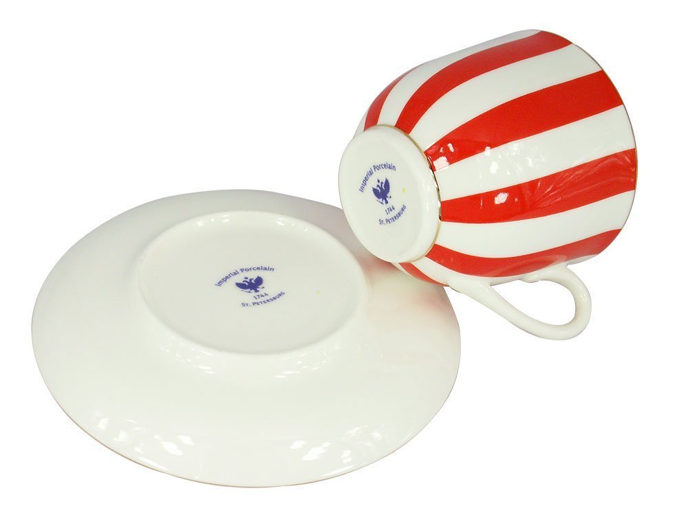 Imperial Lomonosov Porcelain Cup and Saucer Set Collection