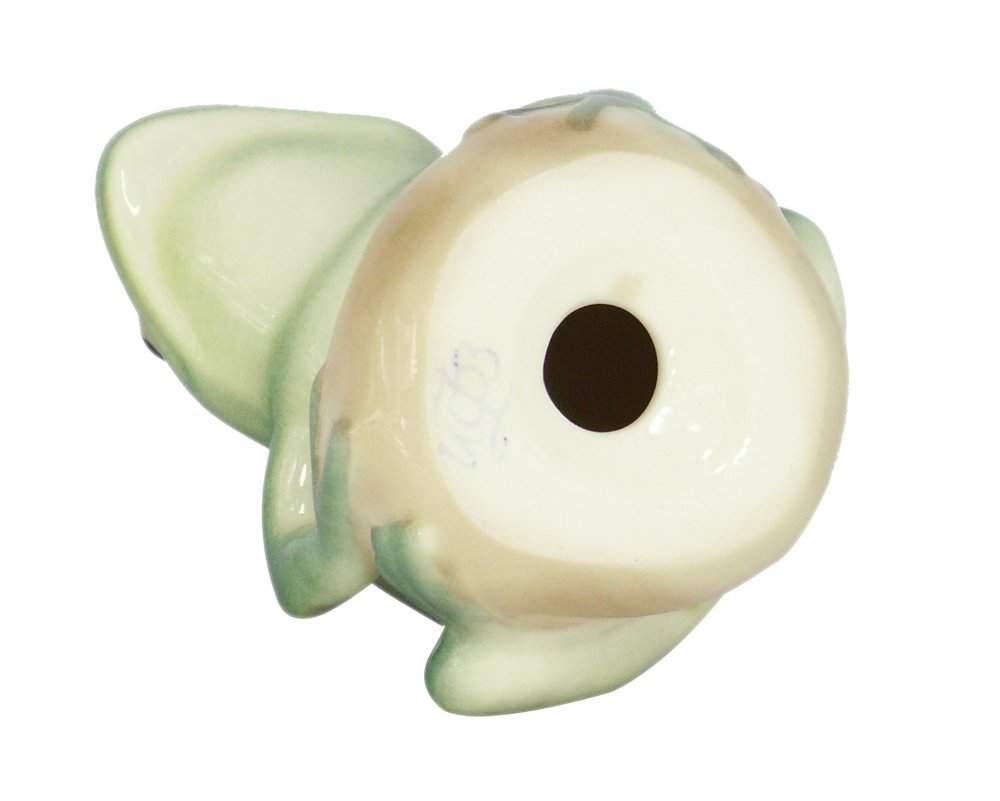 Frog on Rock Turquoise Lomonosov Porcelain Figurine