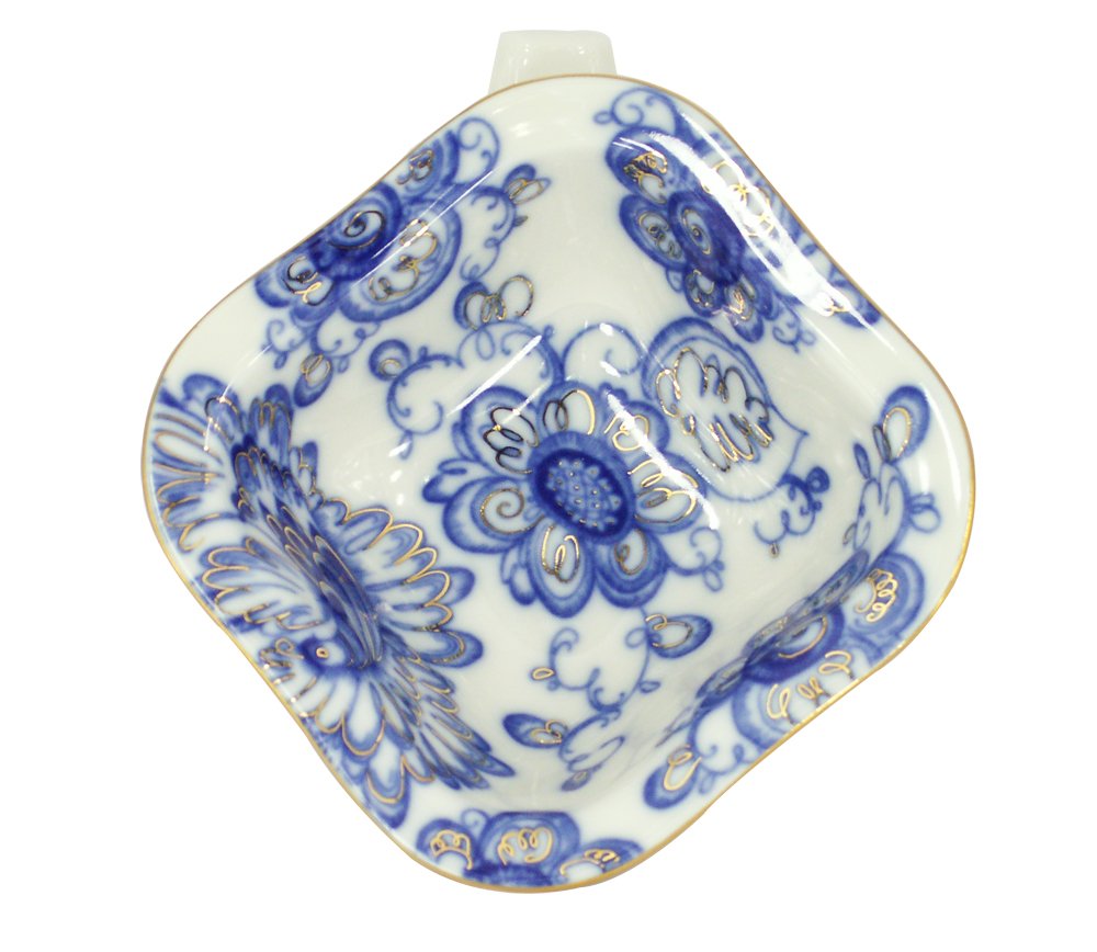 Lomonosov Porcelain Singing Garden Salad Bowl for 1 Serving 5.75 oz / 170 ml