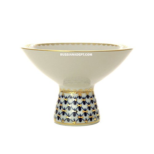 Vase for ice cream form "Youth" pattern "Cobalt net" Imperial porcelain factory