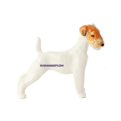 RussianAdept.com The Sculpture Wirehaired Terrier, Imperial Porcelain Factory