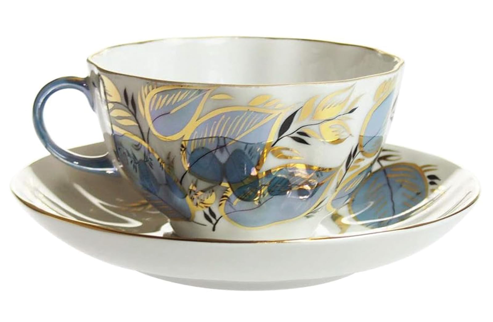Imperial Lomonosov Porcelain Cup and Saucer Set Collection