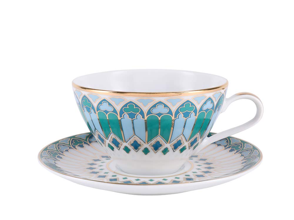 Lomonosov Porcelain Tea Cup Set Service Grace Gothic 14 items