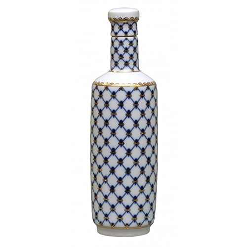 Lomonosov Porcelain Cobalt Net Decanter Сylinder 20 oz/600 ml