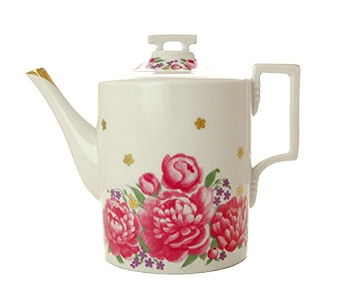 Lomonosov Porcelain Tea Set 6/20 Romantic Date: Tea Pot, Sugar Bowl, 6 Cups with Saucers, 6 Cake Plates