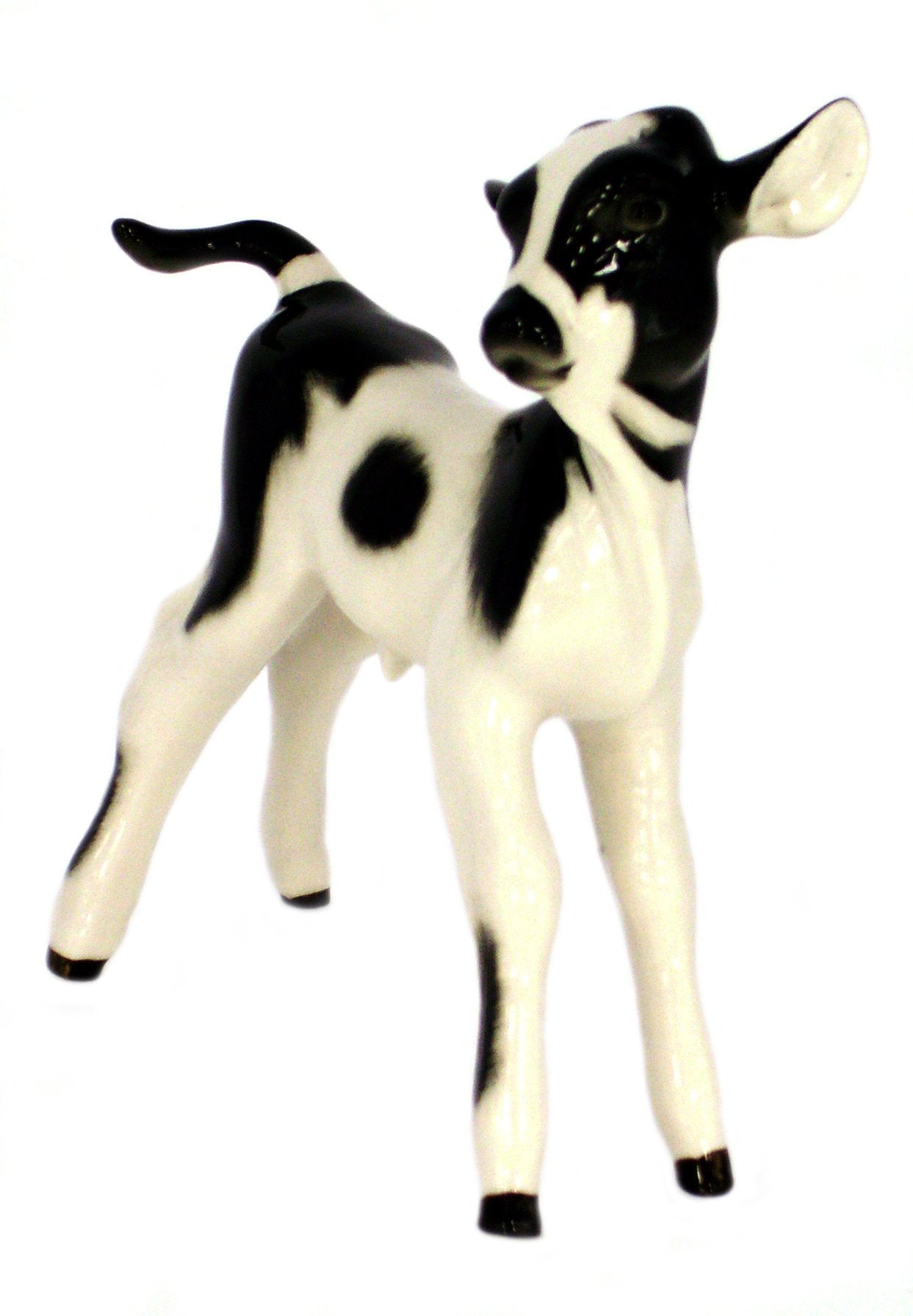 Cow Baby Bull-Calf Goby Lomonosov Porcelain Collectible Figurine