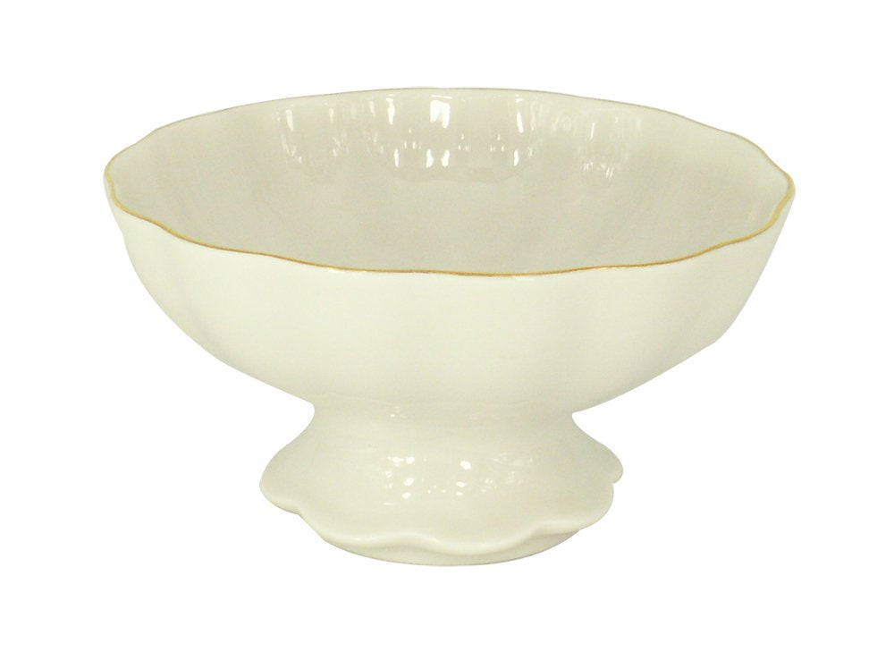 Lomonosov Imperial Porcelain Candy Jam Confectionery Vase Snow White Tulip 10.1 fl.oz/325 ml