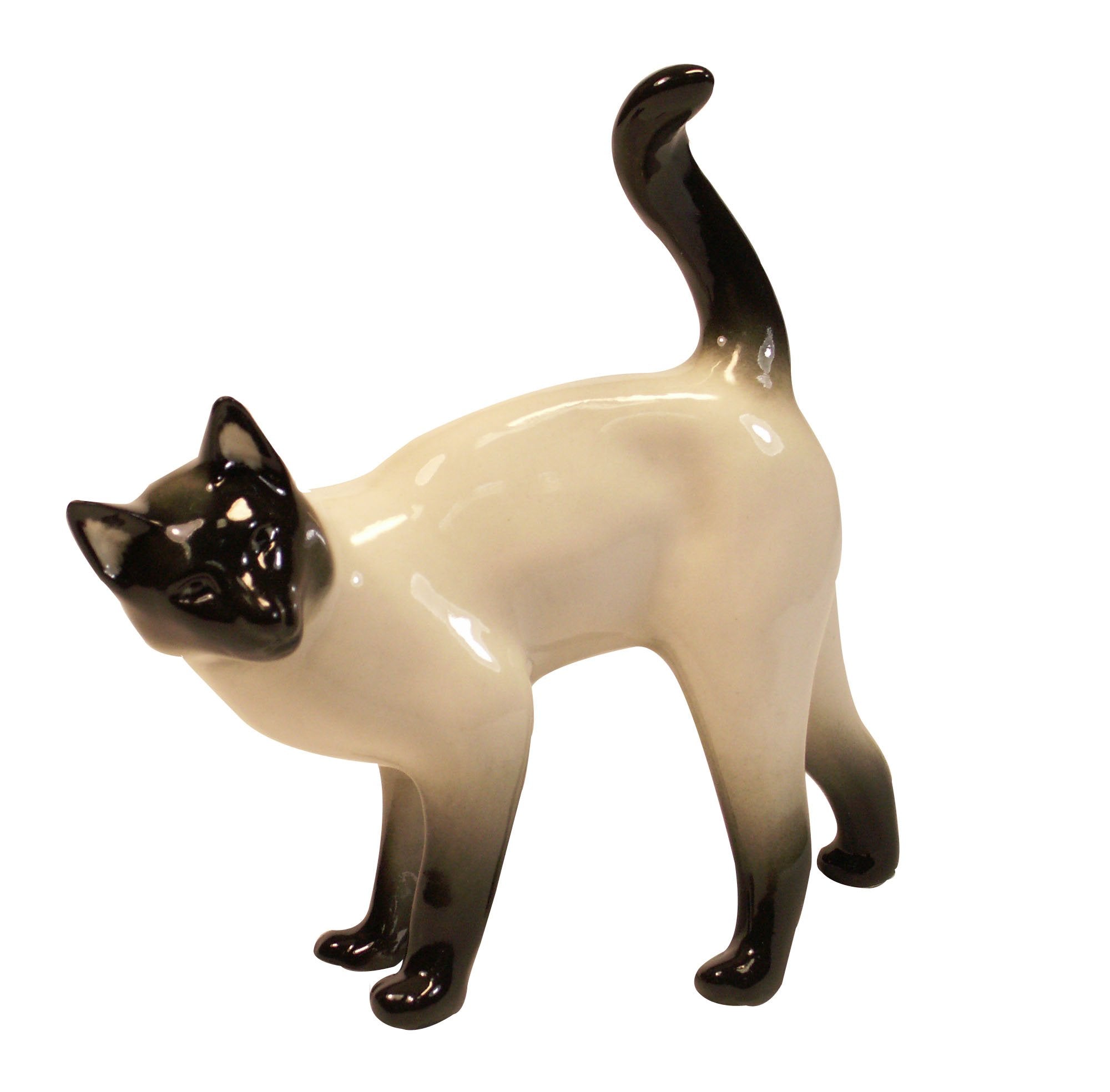 Siamese Thai Cat Lomonosov Porcelain Figurine