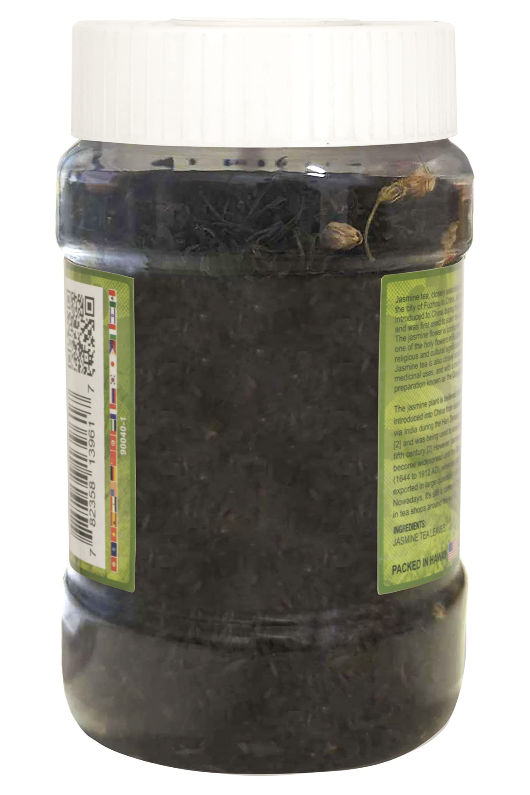 St. Basil Tea Jasmine Green Tea Loose Leaves with Jasmine Flowers 196 Grams Jar