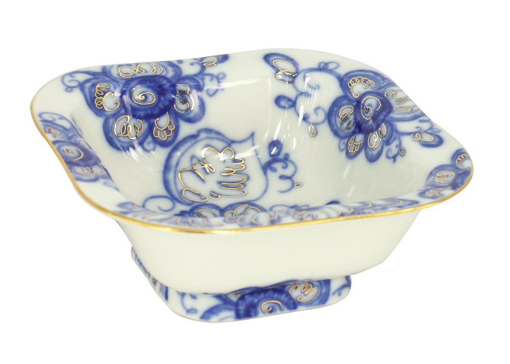 Lomonosov Porcelain Singing Garden Salad Bowl for 1 Serving 5.75 oz / 170 ml