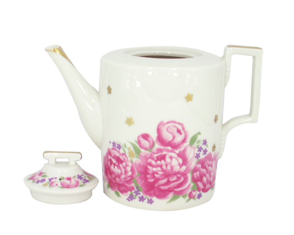 Lomonosov Porcelain Teapot Romantic Date 20.3 fl.oz/600 ml