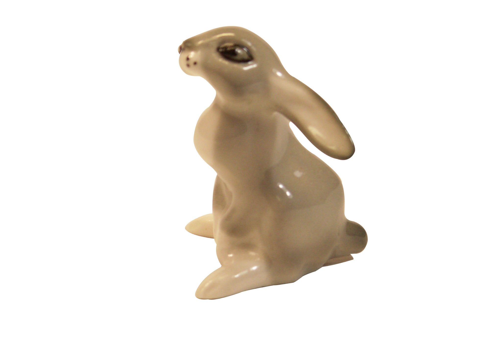 Bunny Rabbit Hare Long Eared Lomonosov Porcelain Collectible Figurine