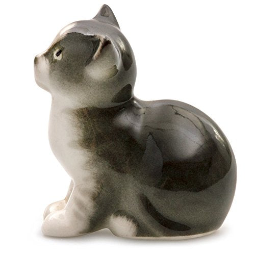 Kitten Gray Lomonosov Porcelain Collectible Figurine