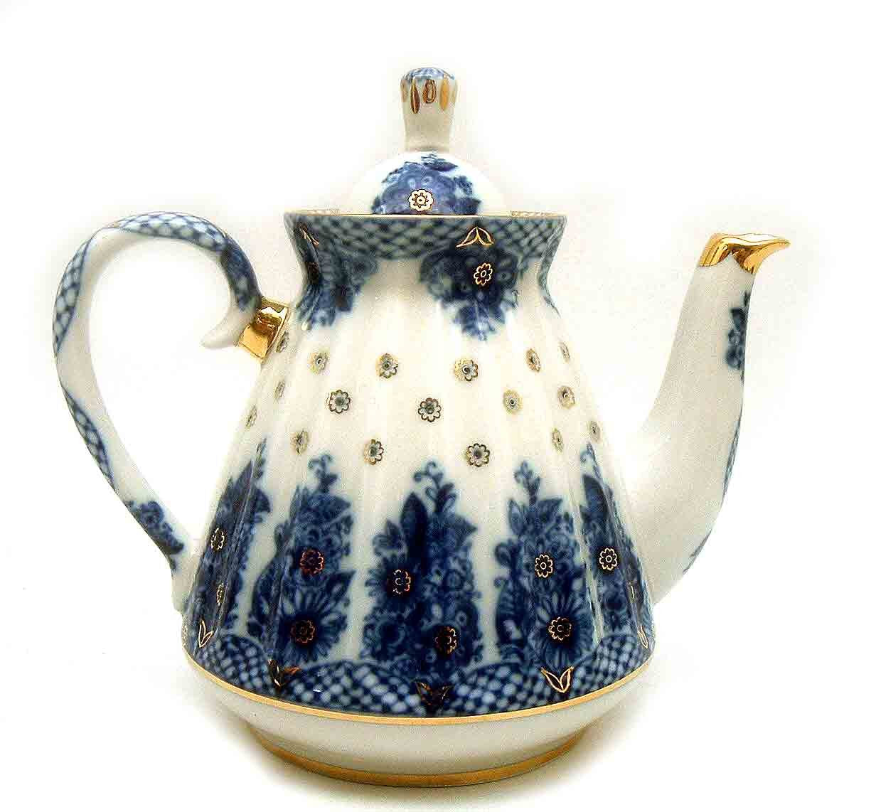 Lomonosov Porcelain Teapot "Bridesmaid Basket"
