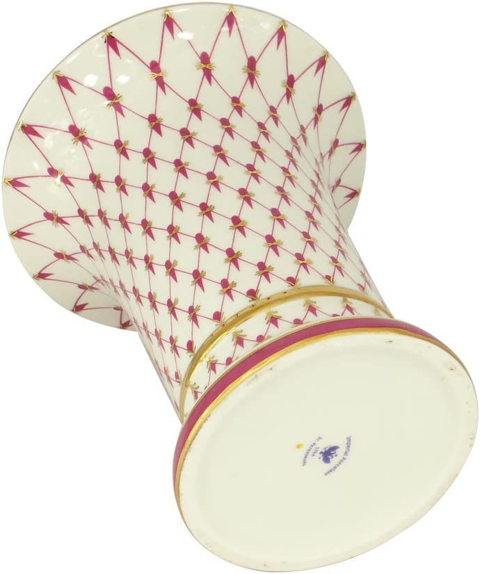 Flower Vase Empire Style Red Net Lomonosov Porcelain Factory